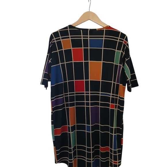 LuLaRoe Orange Blue Boxy Short Sleeve T-Shirt XXS Colorful - Picture 3 of 8